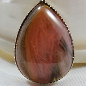 Natural Cherry Quartz Teardrop Pendant